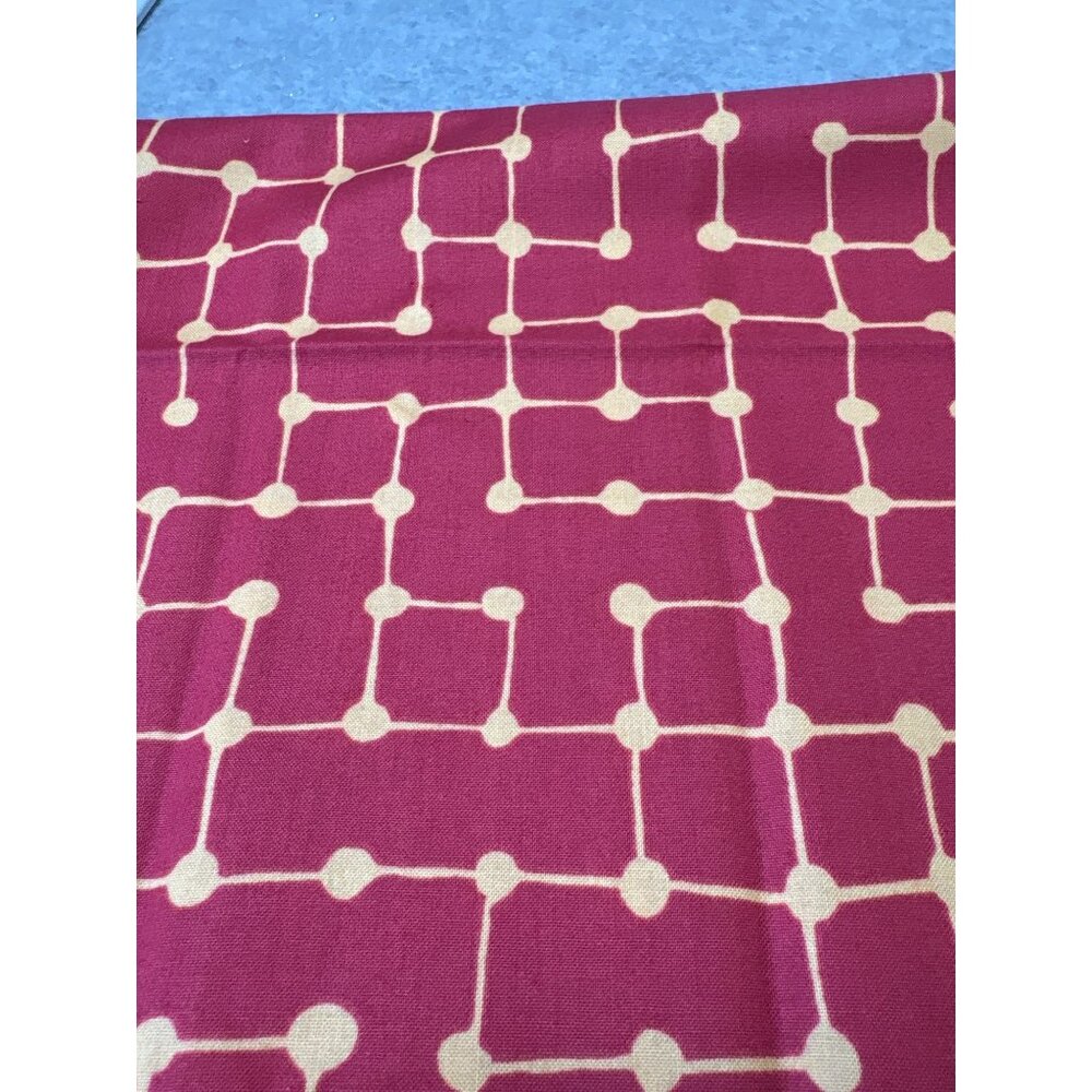 Kim Schaefer Andover Fabric Red/Yellow Geometric 1/2 yard 44" Cotton Quilting Se